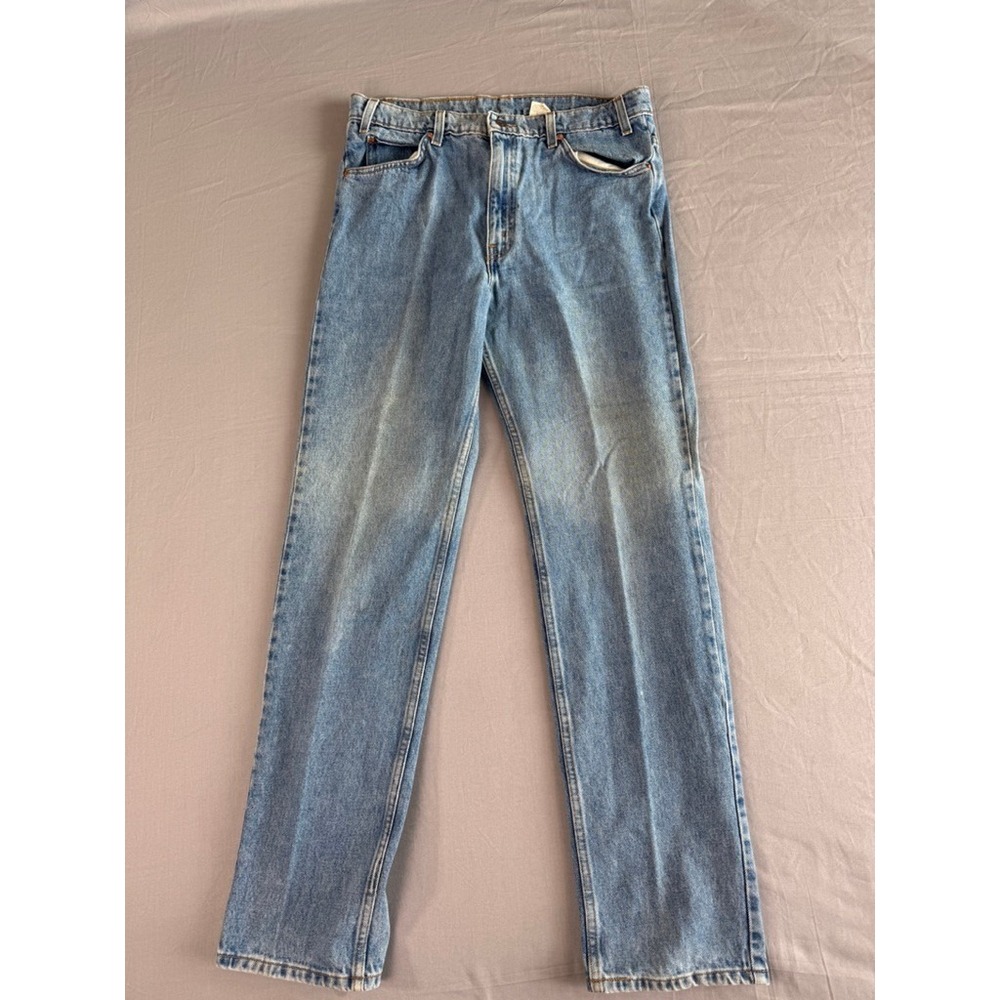 Vintage‎ Levis 505 Mens Jeans W36 L36 Orange Tab 90s Light Wash Denim Pants